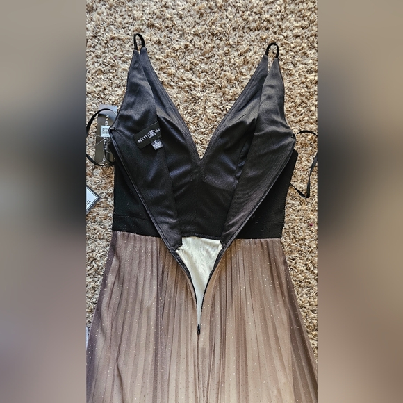NwT Betsy and Adam Maxi Ombre Glitter Elegant Chic Maxi Dress sz 2 - Picture 11 of 12